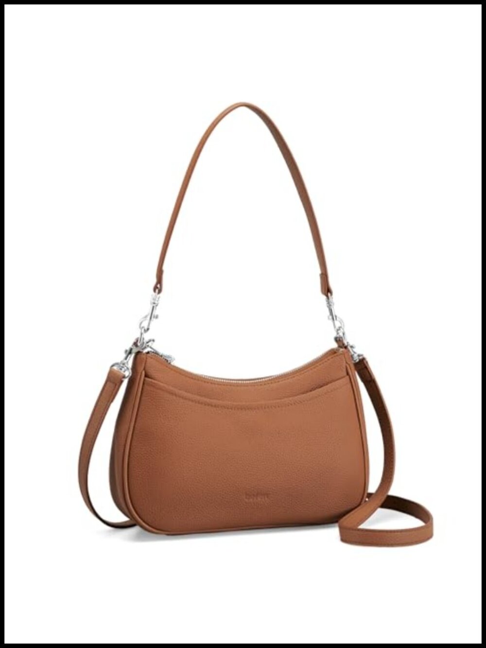 Genuine Leather Crossbody Hobo Bag Anti Theft Shoulder Purse 2 Straps